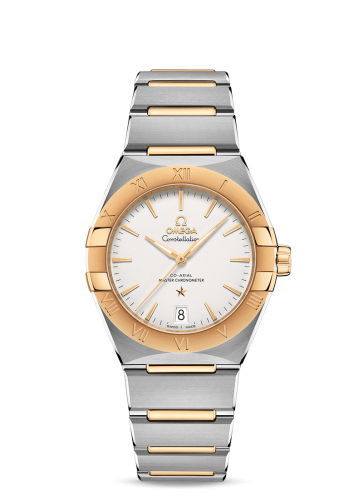Omega Constellation Master Chronometer 36 Stainless Steel / Yellow Gold / Silver / Bracelet